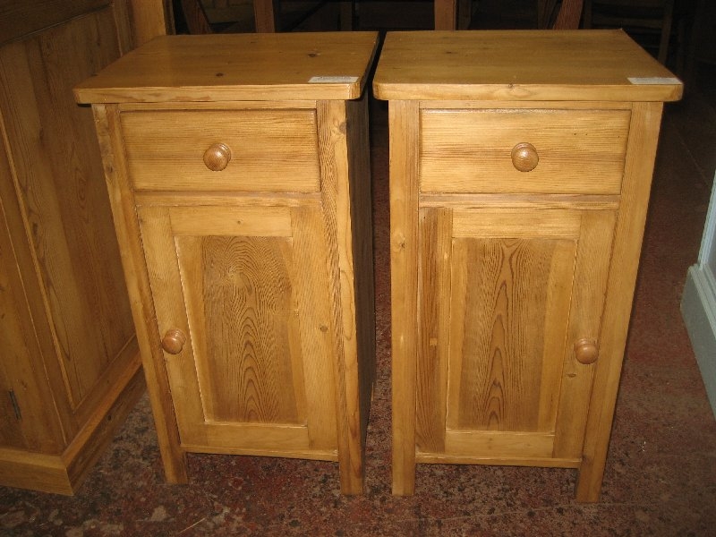 Pair of Eastern European Pine Pot Cupboards