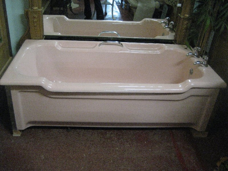 Pink Enamel Bath