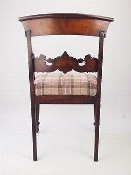 Antique Antique William IV Mahogany Desk Chair Circa 1830 - Regency Carver Hall Chair
