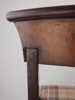 Antique Antique William IV Mahogany Desk Chair Circa 1830 - Regency Carver Hall Chair