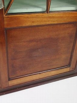 Antique Antique Georgian Mahogany Corner Cupboard - Regency Glazed Display Hall Cabinet