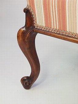 Antique Antique Victorian Walnut Stool - Footstool Piano Stool Seat Bench Coffee Table