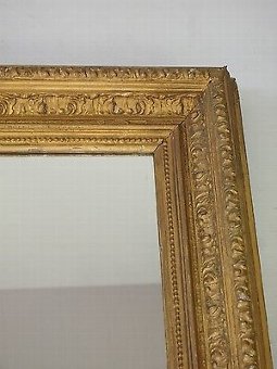 Antique Antique Gilt Mirror - Large Victorian Edwardian Retangular Hall Wall Overmantle