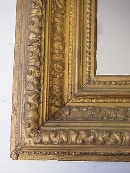 Antique Antique Gilt Mirror - Large Victorian Edwardian Retangular Hall Wall Overmantle