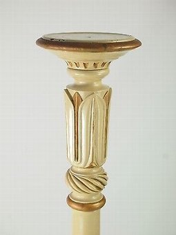 Antique Tall Vintage Torchere - Painted Antique Vase Bust Plant Hall Stand Jardiniere