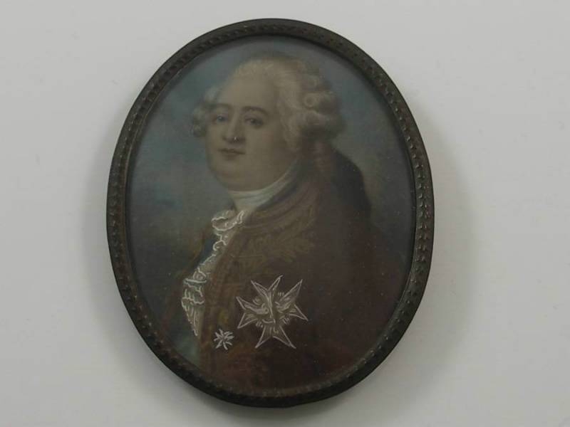 Early 19th Century Portrait Miniature On Ivory Of Louis XVI Of France