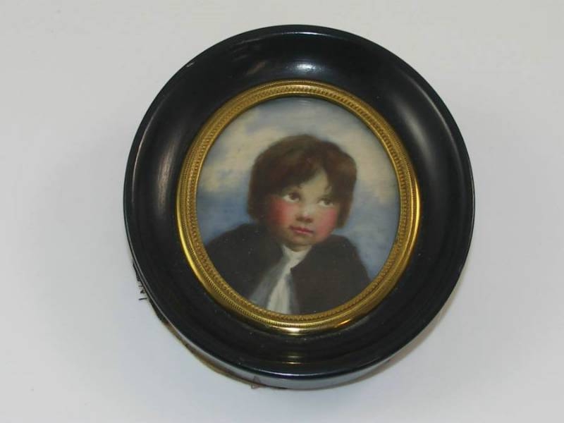 Portrait Miniature Of A Young Boy