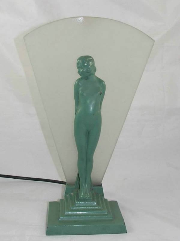Art Deco Figural Table Lamp By Guy Underwood Of London