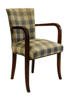 Antique Pair of Art Deco French Bridge Chairs