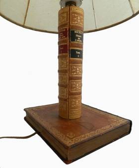 Antique French Antique Book Lamp Desk or Table Light