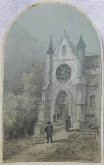 Antique 5 French miniatures by Felix Thoriguy 18241870