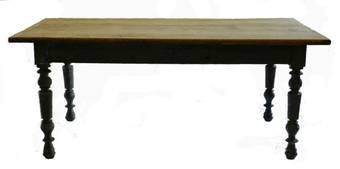 Antique C19 French Farm House Table Kitchen Dining