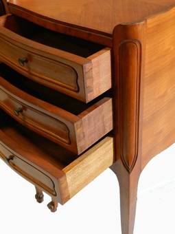 Antique French Pair Side Cabinets Nightstand Bedside Tables