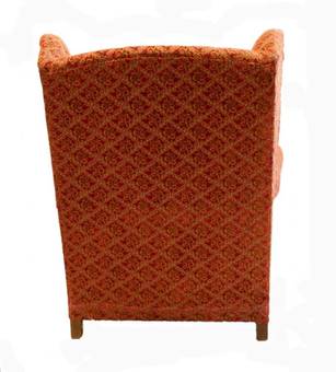 Antique Pair of  Wing Armchairs French 1930s