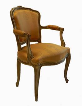 Antique Pair of French Open Armchairs Cabriolet