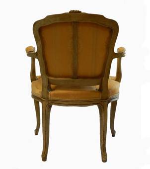 Antique Pair of French Open Armchairs Cabriolet