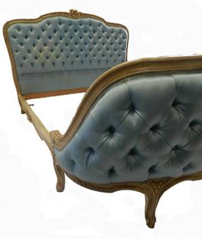 Antique Rare French King size Bed Corbeille  Base