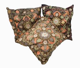 Antique Vintage Turkish Embroidered Accent Cushion 3 available