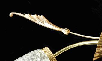 Antique Set 4 Wall Lights French Mid Century Wheatsheaf Sconces
