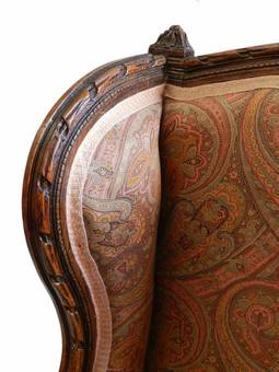 Antique French Bergere Armchair C19 Louis XVI st