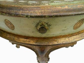Antique Italian Console Table with original paint 