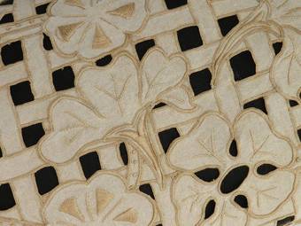 Antique Original French Pillow Antique Cutwork Cushion Linen Embroidery