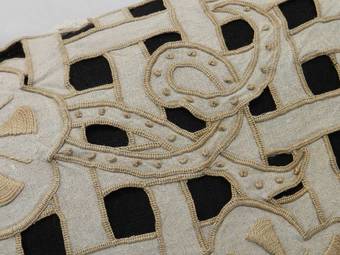 Antique Original French Pillow Antique Cutwork Cushion Linen Embroidery