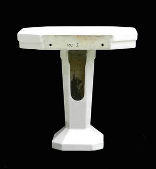 Antique French Art Deco Dressing Table Porcelain Bathroom Pedastal Vanity Shaving Stand