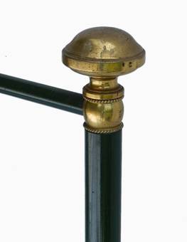 Antique French Brass  Iron Bed Single early C20