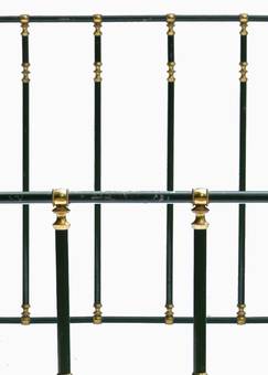 Antique French Brass  Iron Bed Single early C20