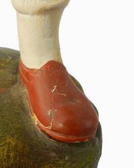 Antique Art Deco Statue Whistling Boy Chalk ware Plaster original paint