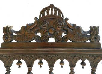 Antique C19 Four Poster Bed Colonial Portuguese Single Daybed 