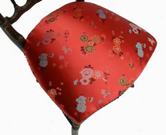 Antique French Napoleon III Side Chair Ebonised Chiavari Chinoiserie