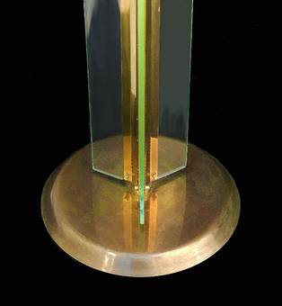 Antique Floor Lamp Uplighter Torchere Art Deco revival style of Jean Perzel 20th century