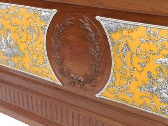 Antique French Bed  Base UK King size US Queen 19th Century Louis can change covers if required