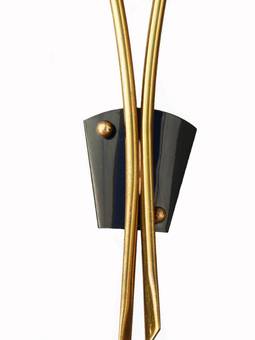 Antique Pair Mid Century Wall Lights Applique Sconces