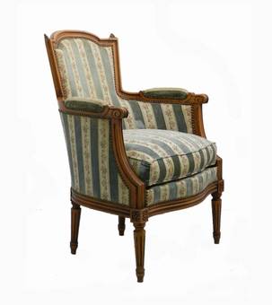 Antique French Armchair Louis revival Bergere to recover