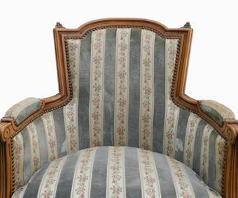 Antique French Armchair Louis revival Bergere to recover