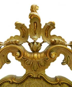 Antique Italian Bed to Recover or Headboard Louis Revival UK Super King Carved Venetian