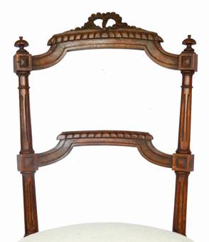 Antique Pair French Side Chairs Louis XVI upholstered ready for top covers