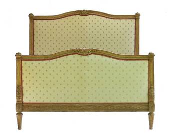 Antique Antique French Bed US Queen UK KingSize 19th Century Louis XVI circa 1850 