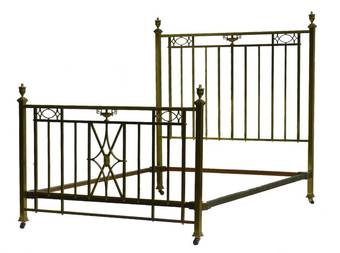 Antique Brass Bed 19th century French Empire UK King US Queen size