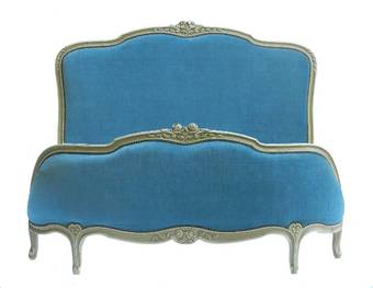 Antique French Bed US Queen UK King size Vintage Louis XV revival use or recover 