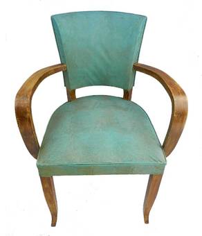 Antique French Bridge Chair Art Deco