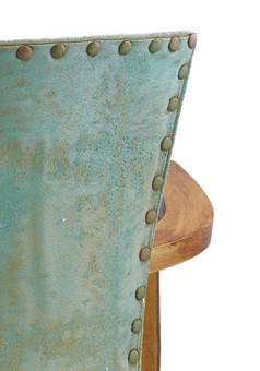 Antique French Bridge Chair Art Deco