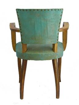 Antique French Bridge Chair Art Deco