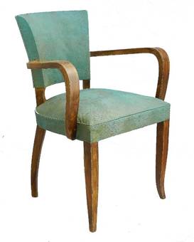 Antique French Bridge Chair Art Deco