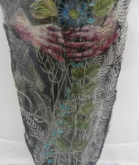 Antique Le Printemps by Perez Petriarte Painting 3D on double sided Lucite 
