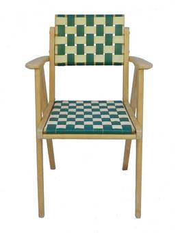 Antique Mid Century Open Armchair Lounge Desk Chair