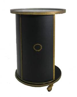 Antique Midcentury Bar Cart Hollywood Regency Cocktail Trolley in the Manner of Jansen